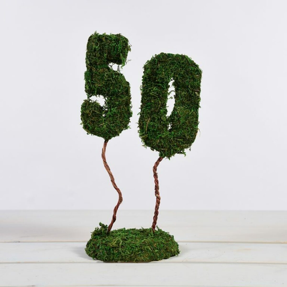 Mossy Table Numbers 1 50 20cm H