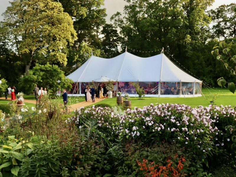 Traditional pole wedding in forest scaled