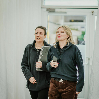 Beautiful marquee wedding set up at Royal Belfast Golf Club